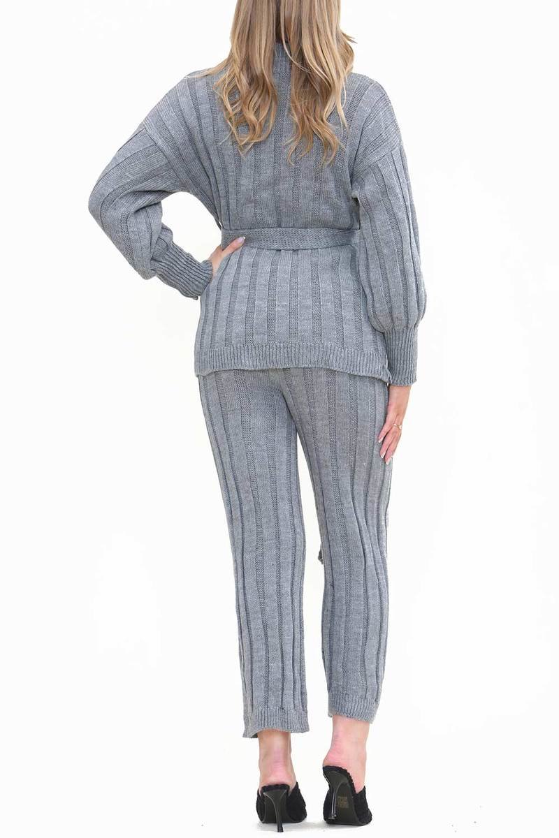 Naomi Belted Top and Trouser Knitted Co-ord Thumbnail Naomi Belted Top and Trouser Knitted Co-ord Thumbnail