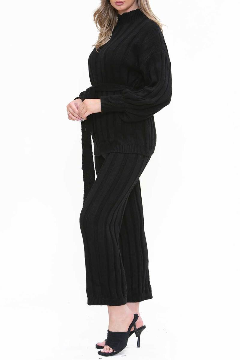Naomi Belted Top and Trouser Knitted Co-ord Thumbnail Naomi Belted Top and Trouser Knitted Co-ord Thumbnail