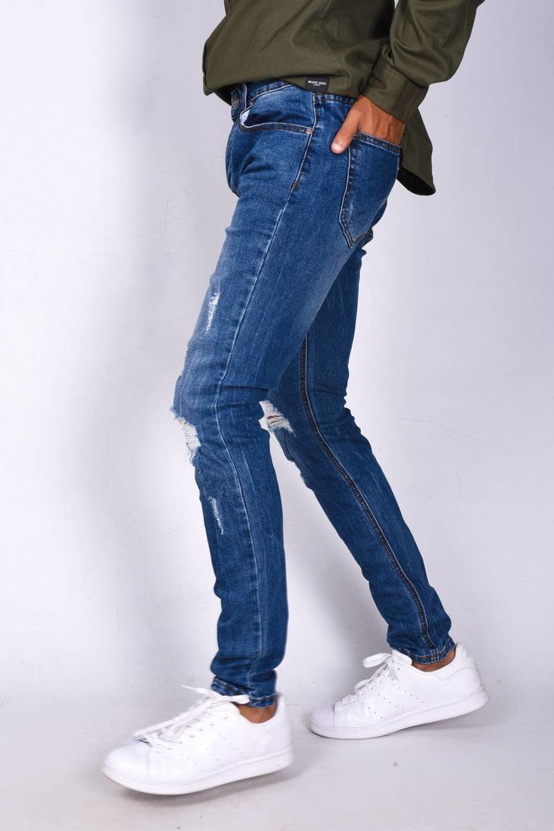 Dominic Extreme Ripped Skinny Denim Jeans Thumbnail Dominic Extreme Ripped Skinny Denim Jeans Thumbnail