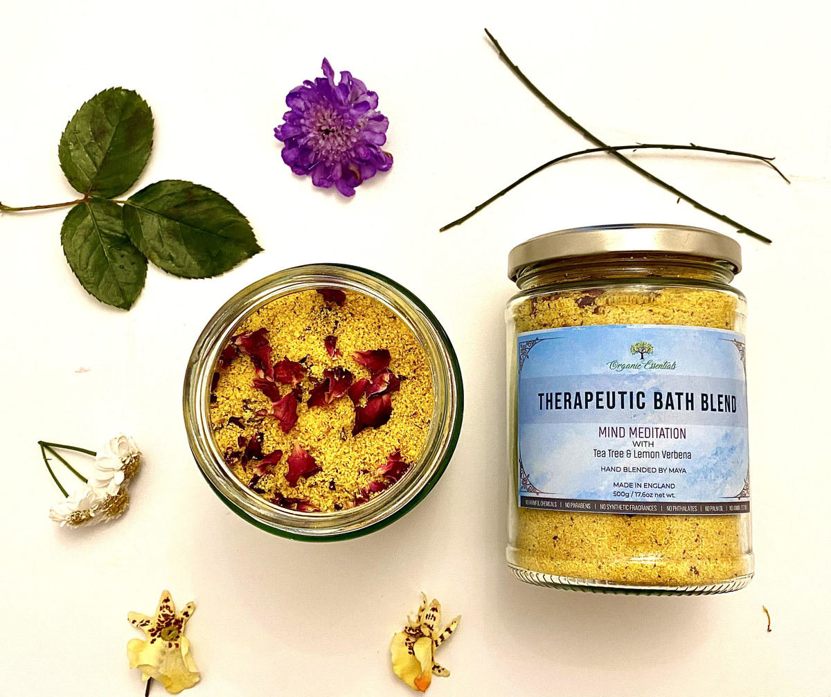 Luxury Bath Blend - Mind Meditation - Tea Tree & Lemon Verbena 500g Luxury Bath Blend - Mind Meditation - Tea Tree & Lemon Verbena 500g
