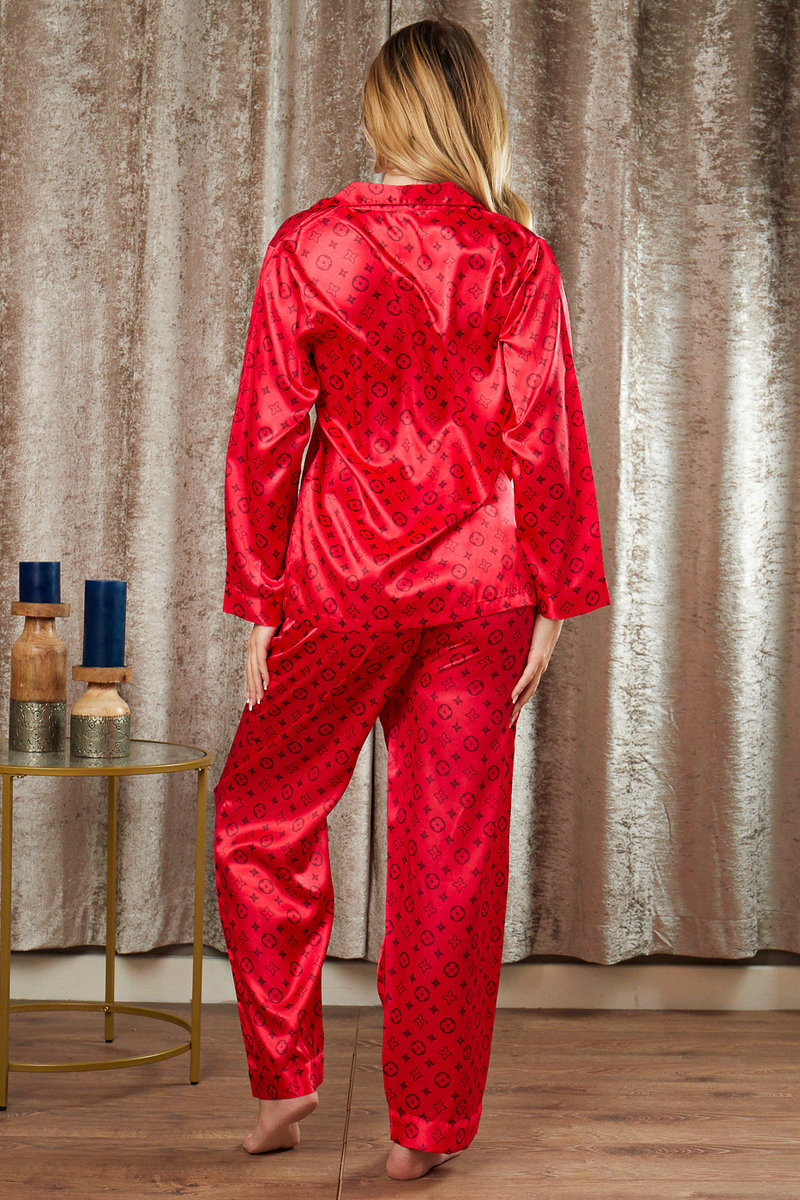 Nadia Printed Long Sleeve Pyjama Set Thumbnail Nadia Printed Long Sleeve Pyjama Set Thumbnail
