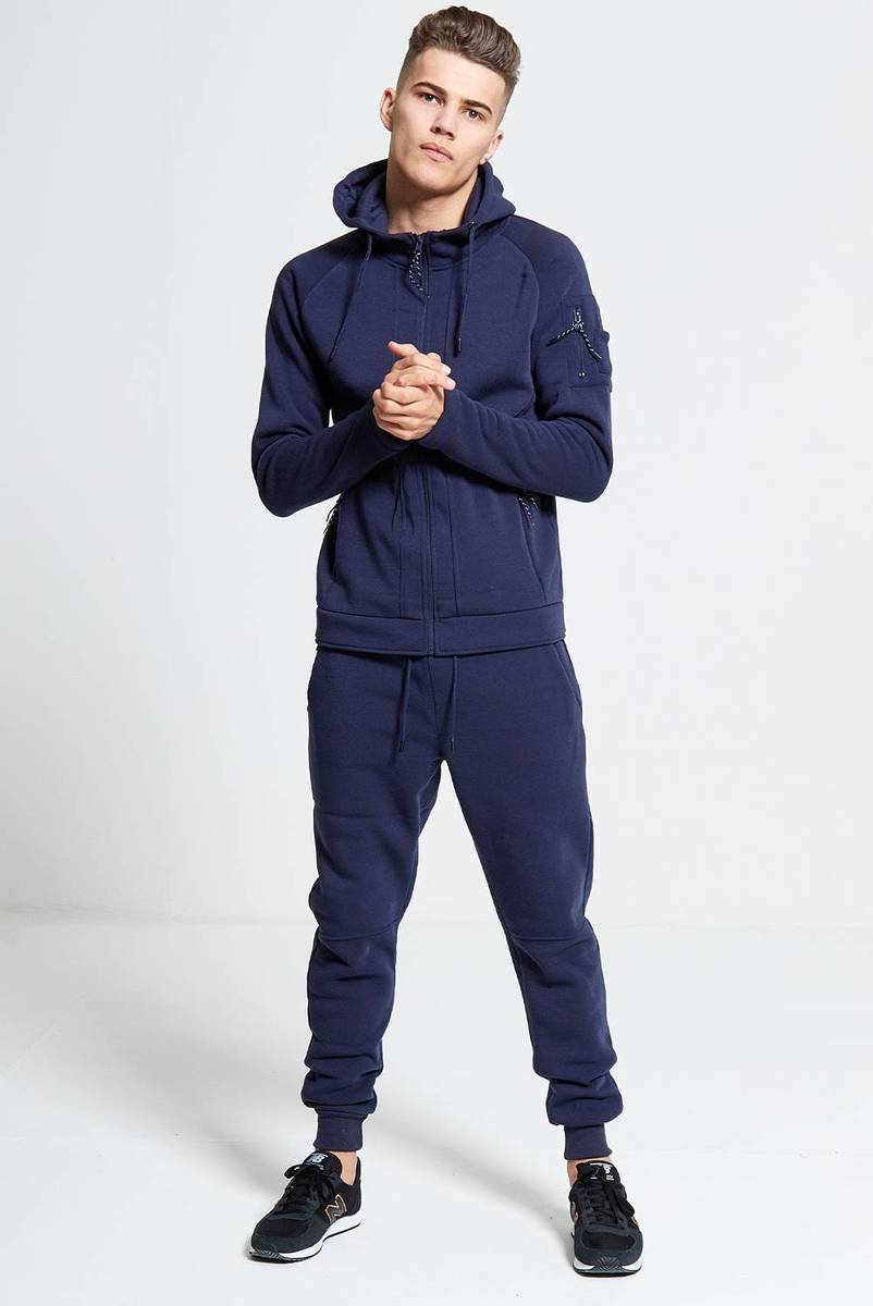 Asher Zip Through Skinny Fit Hood Tracksuit Thumbnail Asher Zip Through Skinny Fit Hood Tracksuit Thumbnail