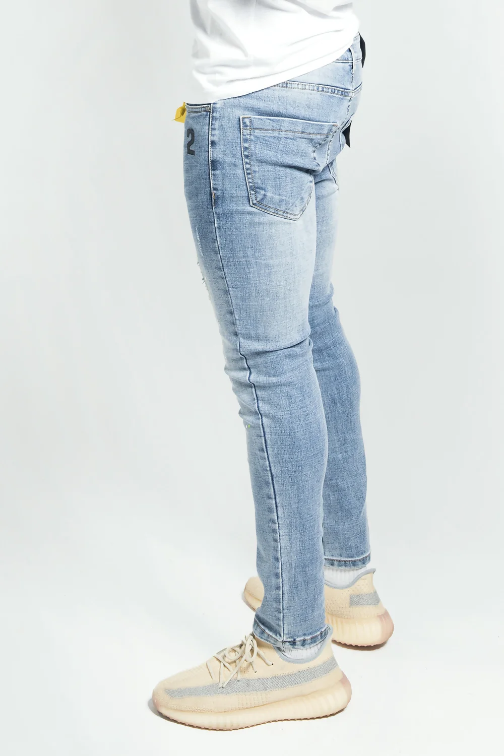 Reggie Neon Green And Blue Distressed Slim Jeans Distressed Slim Jeans Thumbnail Reggie Neon Green And Blue Distressed Slim Jeans Distressed Slim Jeans Thumbnail