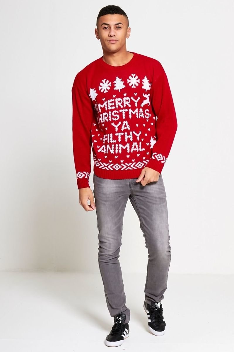 Gabriel Merry Christmas Filthy Animal Christmas Jumper Thumbnail Gabriel Merry Christmas Filthy Animal Christmas Jumper Thumbnail