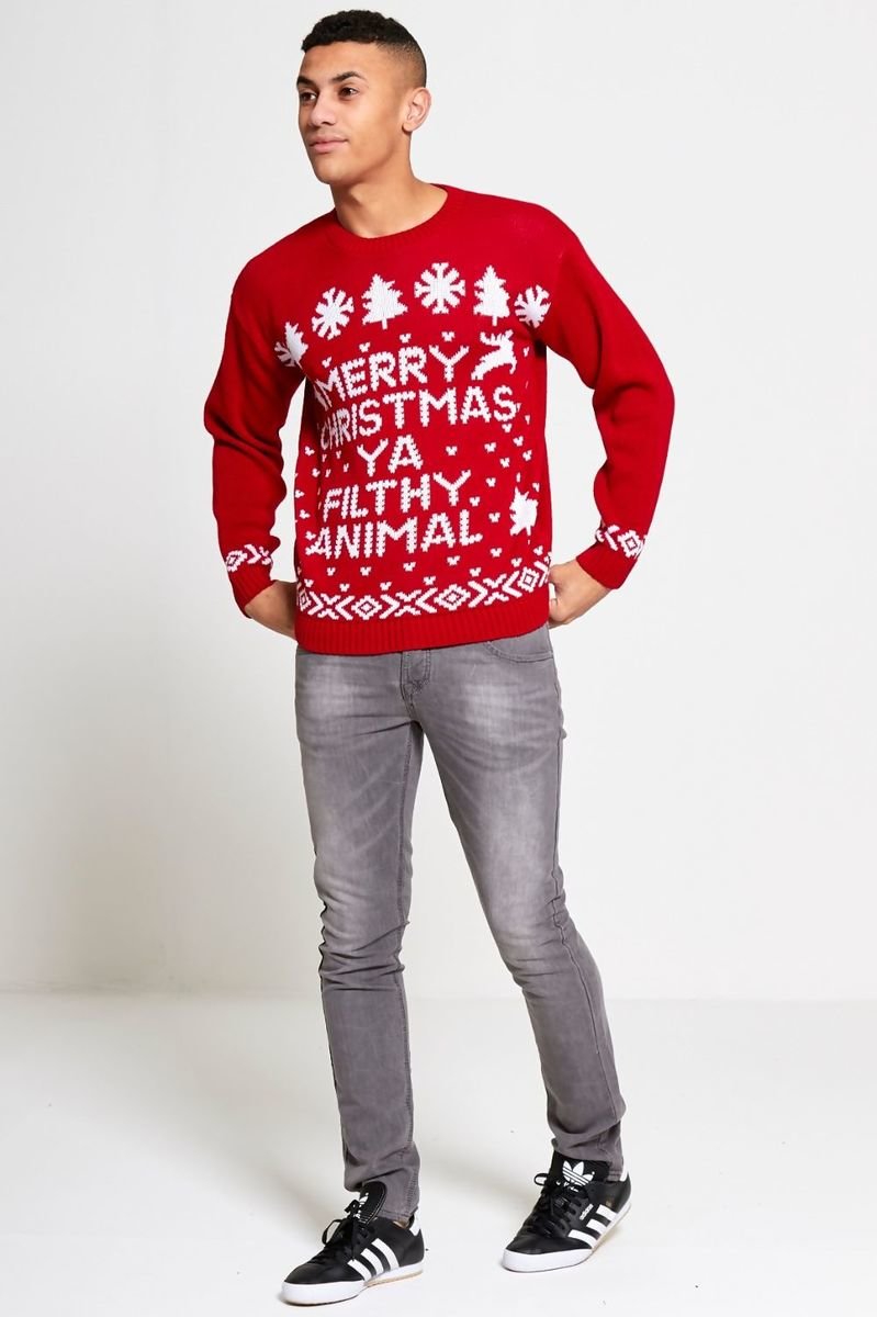 Gabriel Merry Christmas Filthy Animal Christmas Jumper Thumbnail Gabriel Merry Christmas Filthy Animal Christmas Jumper Thumbnail
