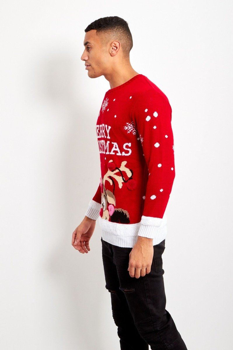 Blake Pom Reindeer Merry Christmas Jumper Thumbnail Blake Pom Reindeer Merry Christmas Jumper Thumbnail