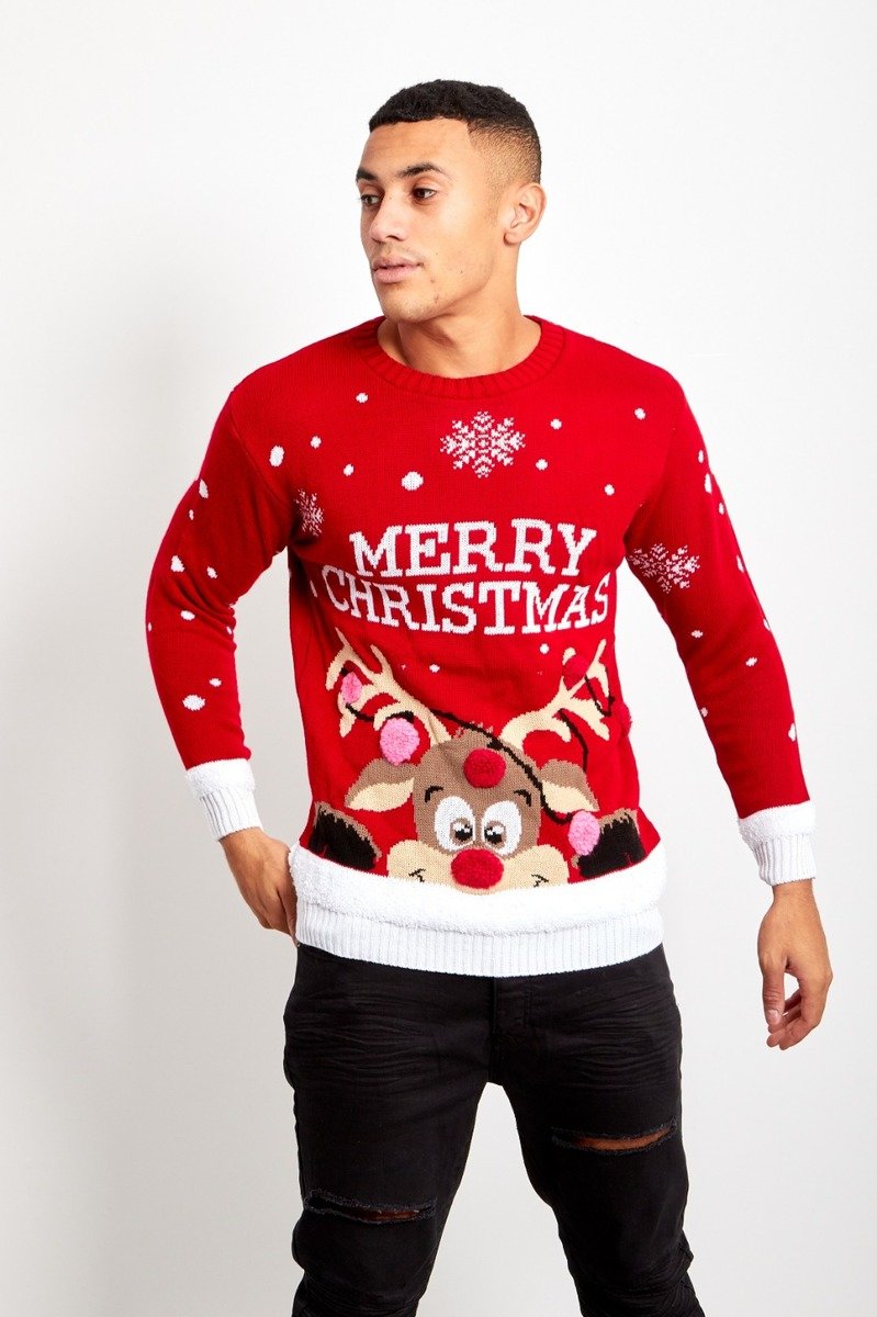 Blake Pom Reindeer Merry Christmas Jumper Thumbnail Blake Pom Reindeer Merry Christmas Jumper Thumbnail