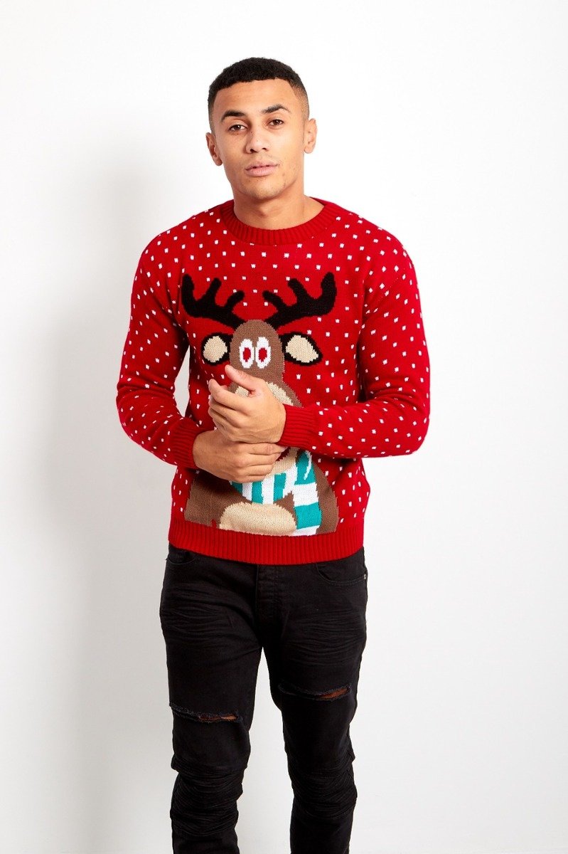 Sonny Pom Rudolph Christmas Jumper Thumbnail Sonny Pom Rudolph Christmas Jumper Thumbnail