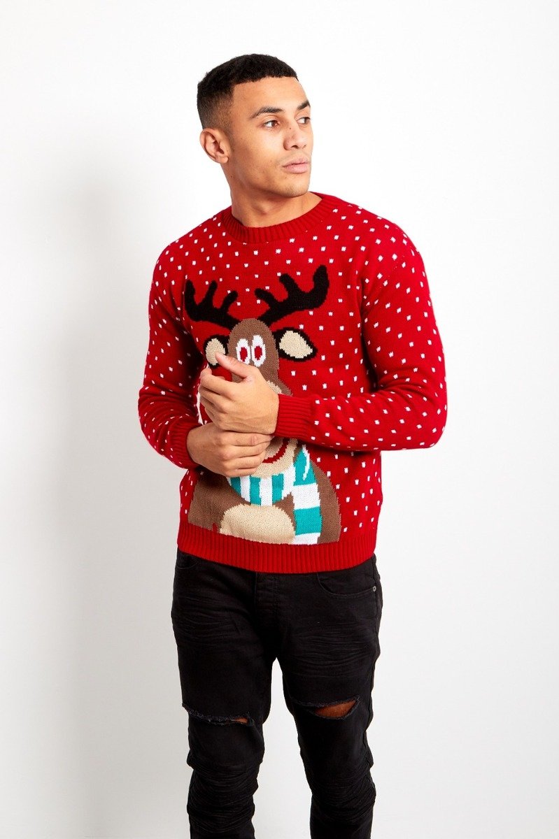 Sonny Pom Rudolph Christmas Jumper Thumbnail Sonny Pom Rudolph Christmas Jumper Thumbnail