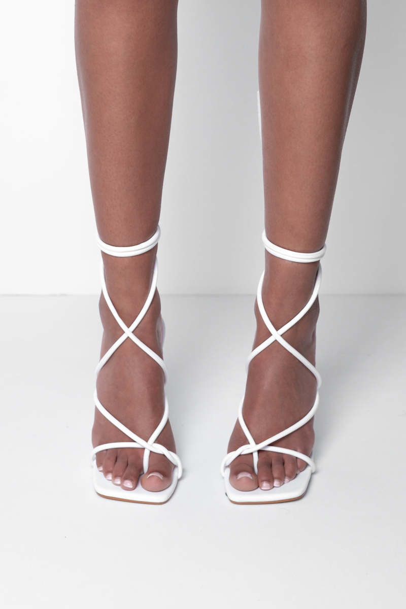Angel Strappy Tie Leg High Heels Thumbnail Angel Strappy Tie Leg High Heels Thumbnail