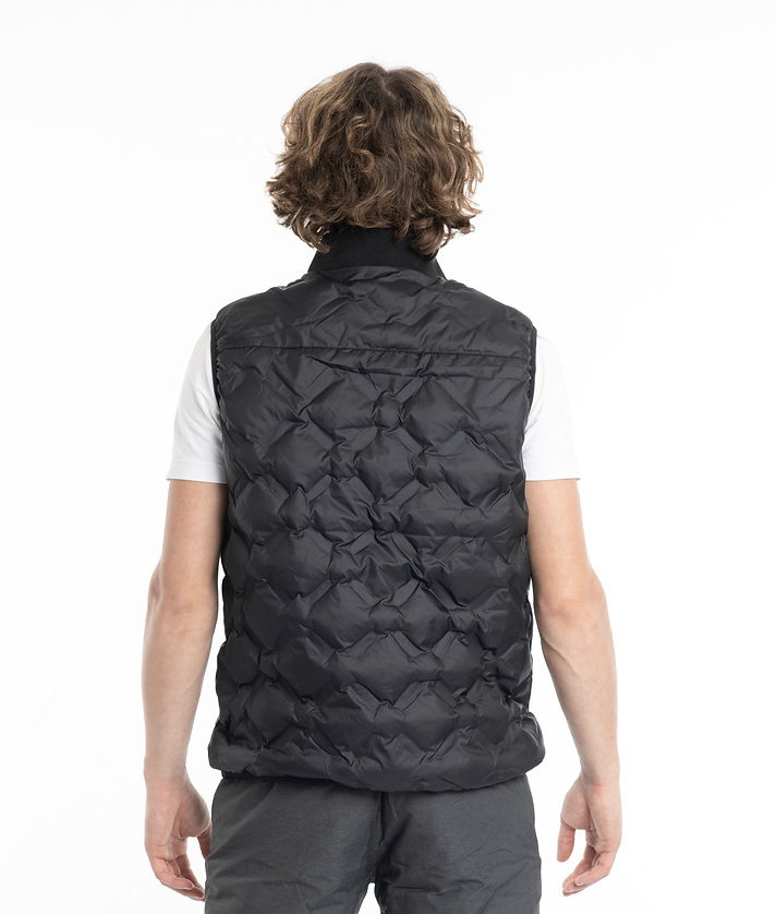 George Quilted Vest Jacket with Zip Detail Thumbnail George Quilted Vest Jacket with Zip Detail Thumbnail