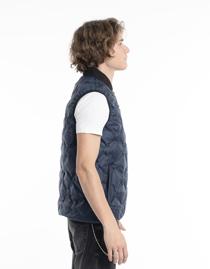 George Quilted Vest Jacket with Zip Detail Thumbnail George Quilted Vest Jacket with Zip Detail Thumbnail