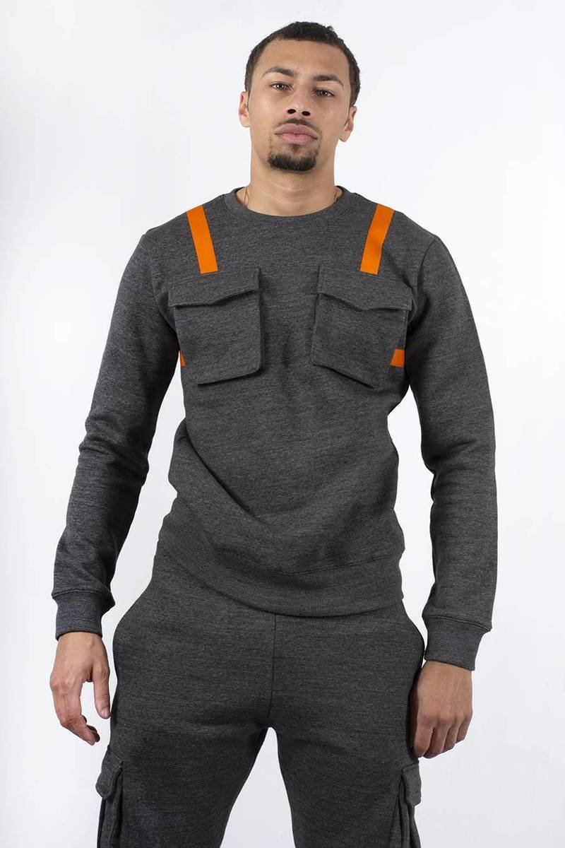 Joey Contrast Strap Pullover Cargo Tracksuit Thumbnail Joey Contrast Strap Pullover Cargo Tracksuit Thumbnail