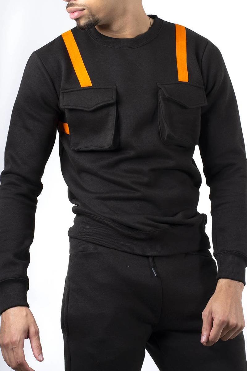 Joey Contrast Strap Pullover Cargo Tracksuit Thumbnail Joey Contrast Strap Pullover Cargo Tracksuit Thumbnail