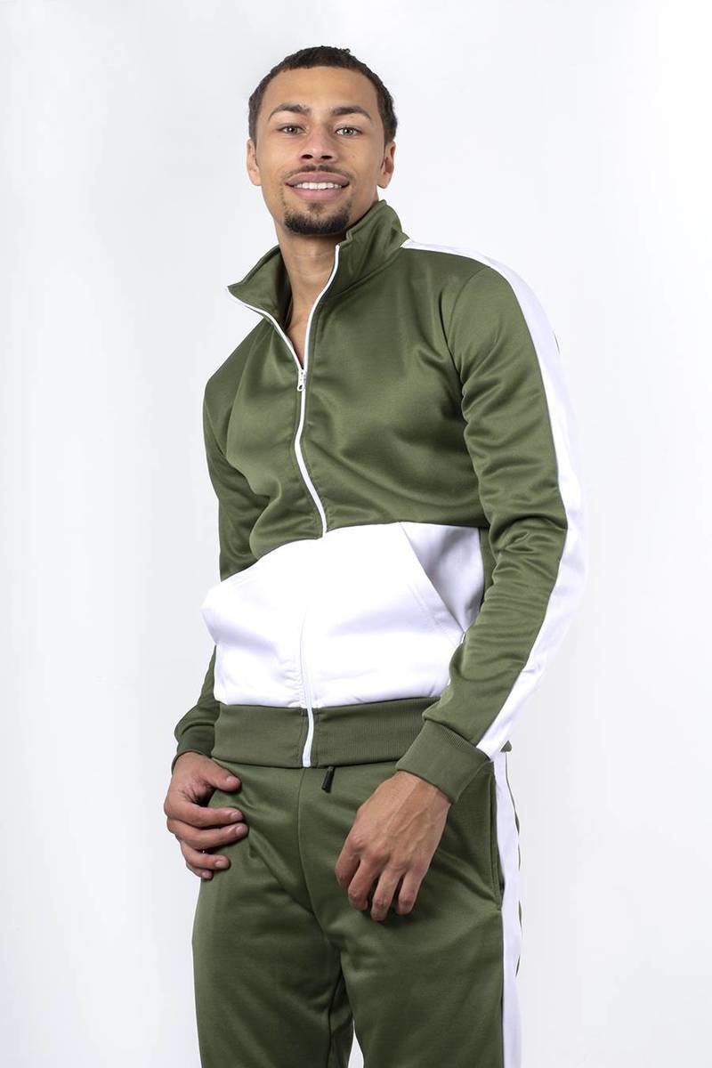Kairo Two Tone Zip Through Funnel Tracksuit Kairo Two Tone Zip Through Funnel Tracksuit