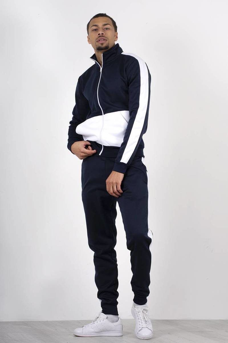 Kairo Two Tone Zip Through Funnel Tracksuit Thumbnail Kairo Two Tone Zip Through Funnel Tracksuit Thumbnail
