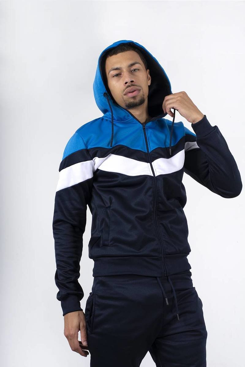 Marley Colourblock Chevron Hooded Skinny Tracksuit Marley Colourblock Chevron Hooded Skinny Tracksuit