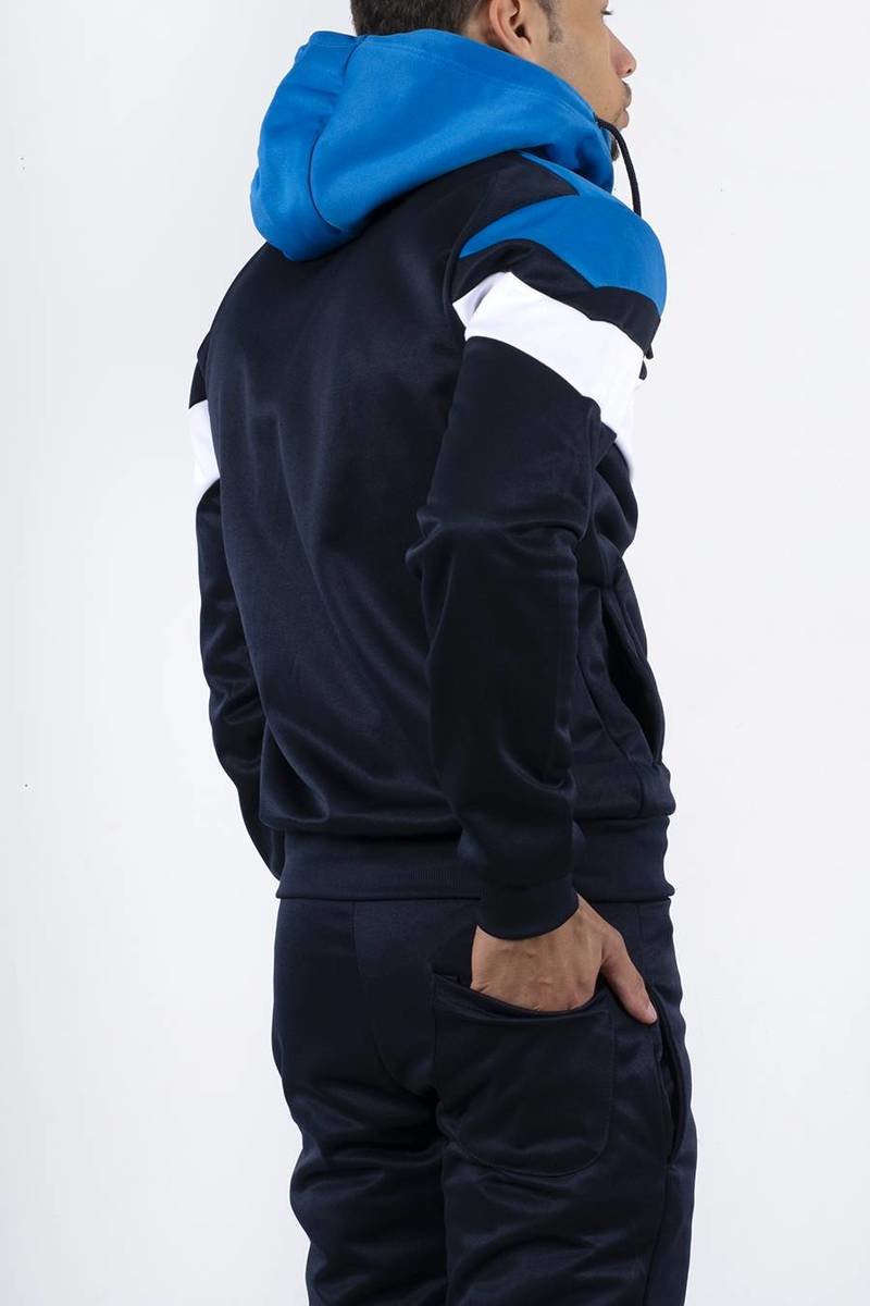 Marley Colourblock Chevron Hooded Skinny Tracksuit Thumbnail Marley Colourblock Chevron Hooded Skinny Tracksuit Thumbnail