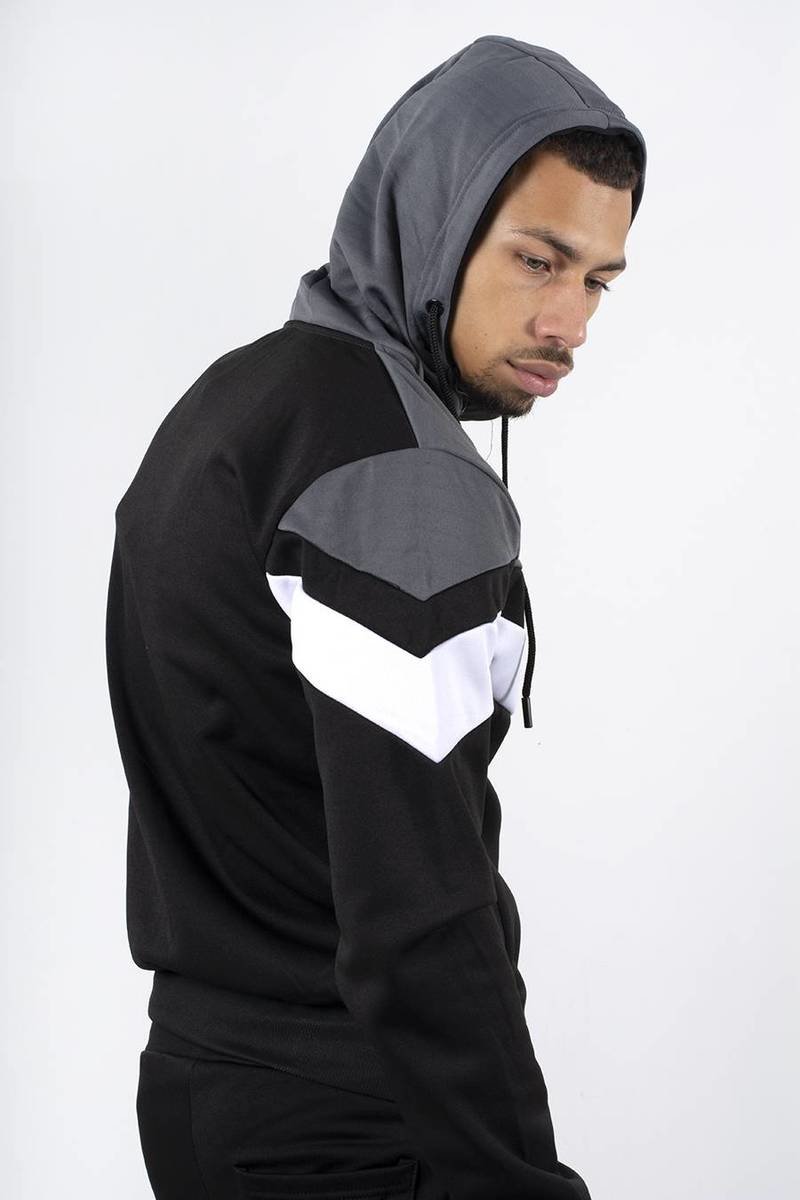 Marley Colourblock Chevron Hooded Skinny Tracksuit Thumbnail Marley Colourblock Chevron Hooded Skinny Tracksuit Thumbnail