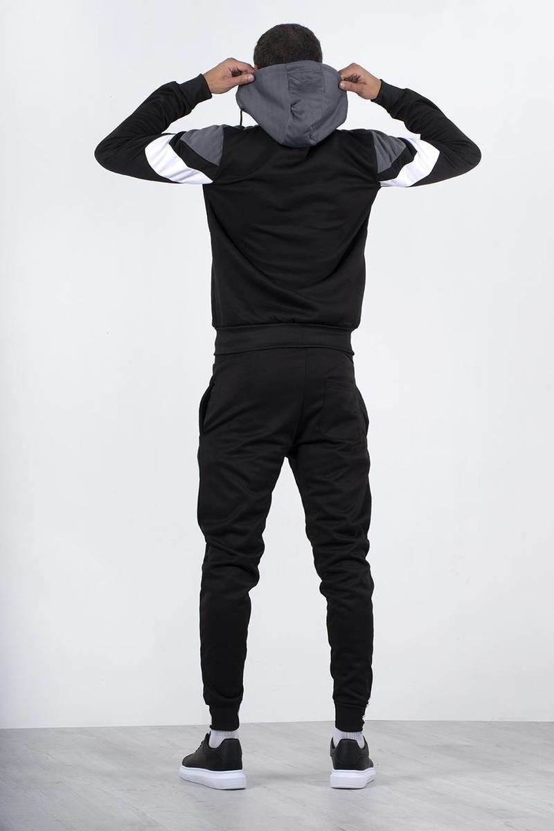 Marley Colourblock Chevron Hooded Skinny Tracksuit Thumbnail Marley Colourblock Chevron Hooded Skinny Tracksuit Thumbnail
