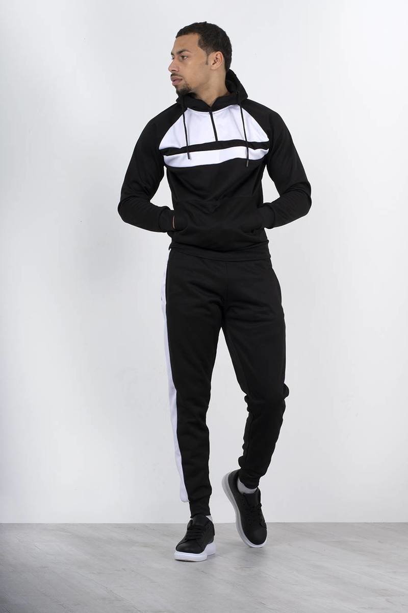 Ezekiel Front Panel Half Zip Hooded Tracksuit Thumbnail Ezekiel Front Panel Half Zip Hooded Tracksuit Thumbnail