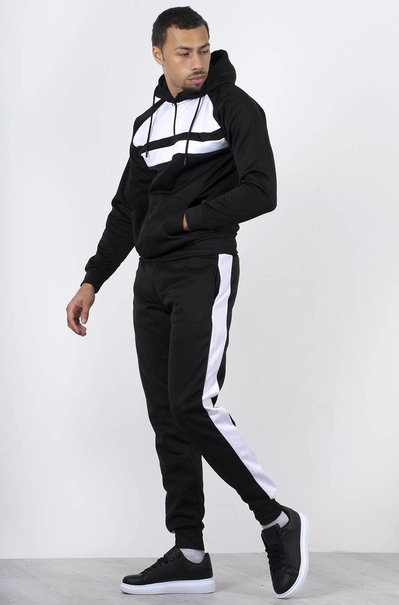 Ezekiel Front Panel Half Zip Hooded Tracksuit Ezekiel Front Panel Half Zip Hooded Tracksuit