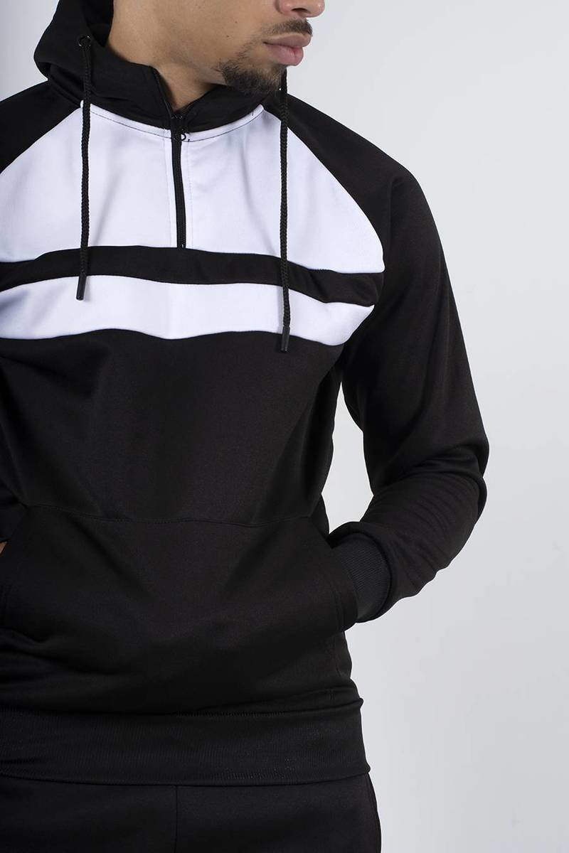 Ezekiel Front Panel Half Zip Hooded Tracksuit Thumbnail Ezekiel Front Panel Half Zip Hooded Tracksuit Thumbnail