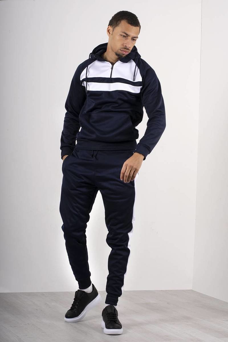 Robin Panel Half Zip Hooded Tracksuit Thumbnail Robin Panel Half Zip Hooded Tracksuit Thumbnail