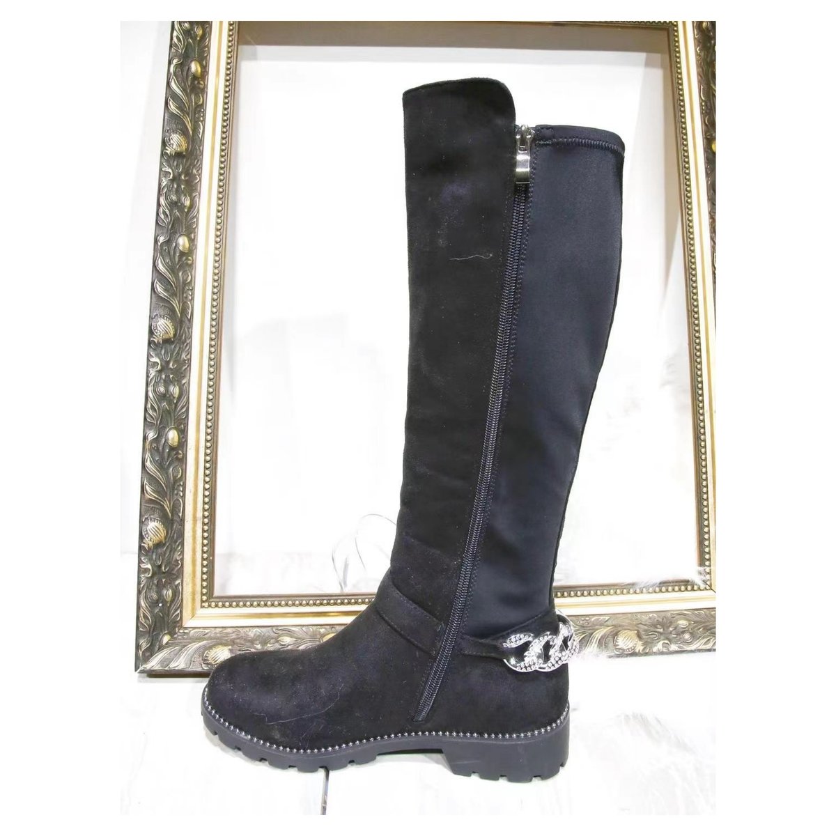 Elsie Chain Detail Chunky Boots Thumbnail Elsie Chain Detail Chunky Boots Thumbnail
