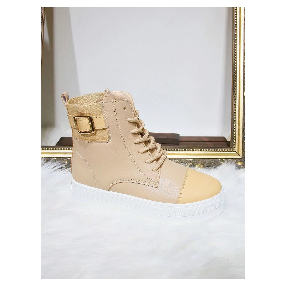 Emma Lace Up Chunky High Top Trainers Emma Lace Up Chunky High Top Trainers