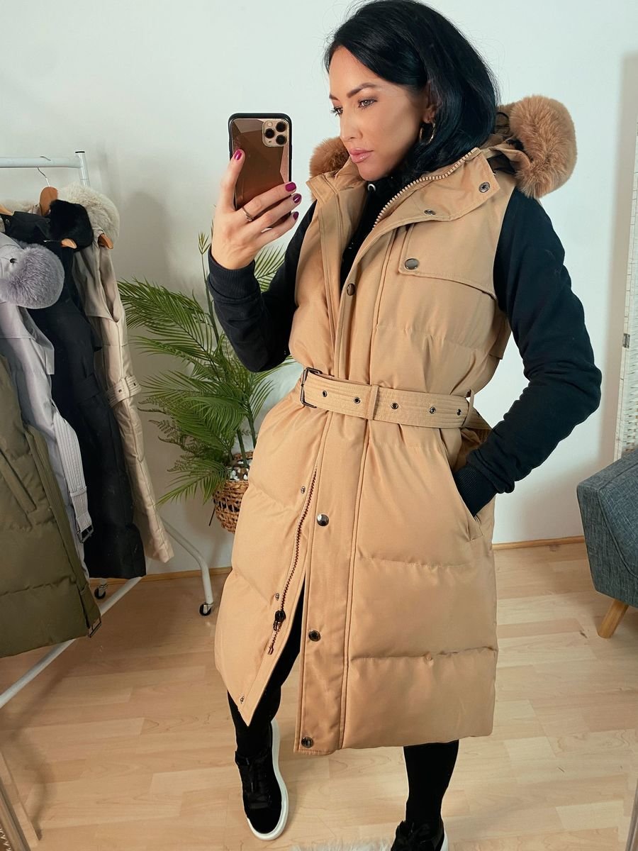 Anna Belted Faux Fur Gilet Anna Belted Faux Fur Gilet