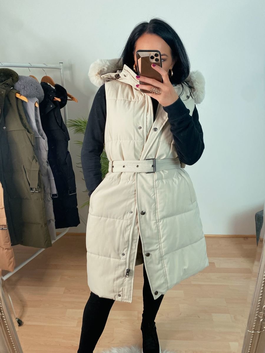 Anna Belted Faux Fur Gilet Thumbnail Anna Belted Faux Fur Gilet Thumbnail