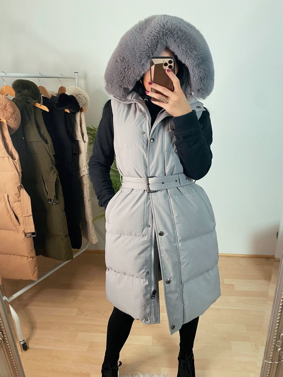 Anna Belted Faux Fur Gilet Thumbnail Anna Belted Faux Fur Gilet Thumbnail