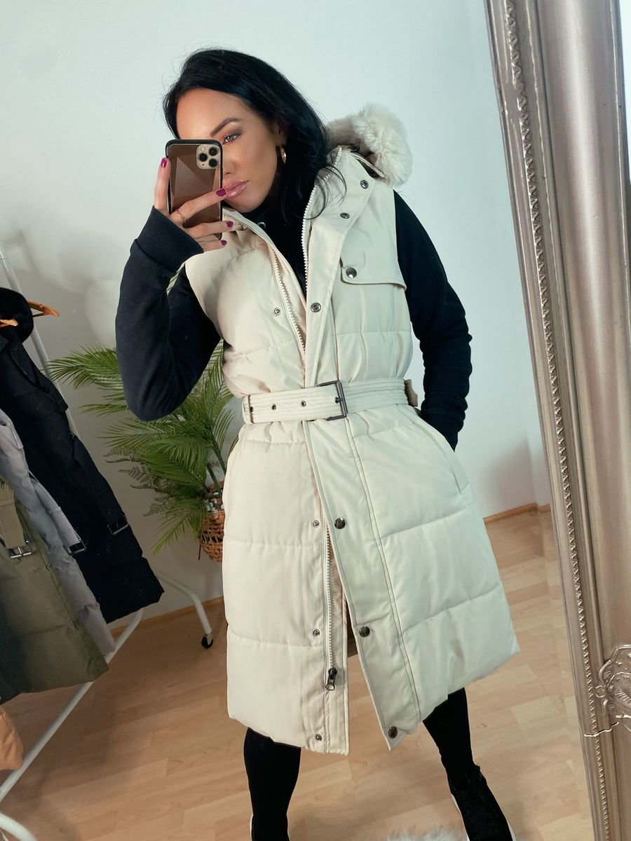 Anna Belted Faux Fur Gilet Anna Belted Faux Fur Gilet
