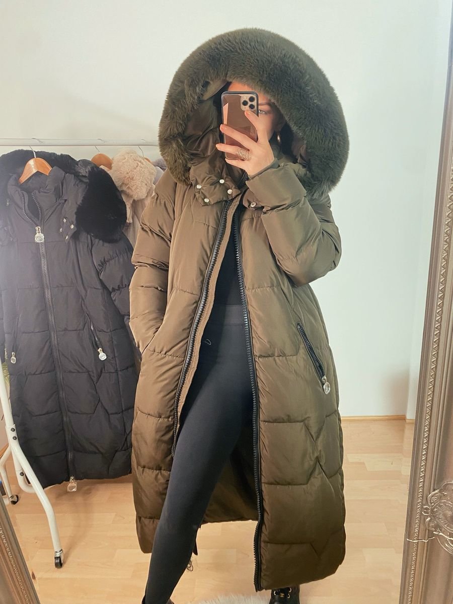 Mary Faux Fur Hooded Padded Long Coat Mary Faux Fur Hooded Padded Long Coat