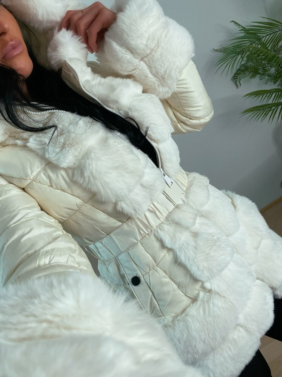 Marie Faux Fur Padded Coat Thumbnail