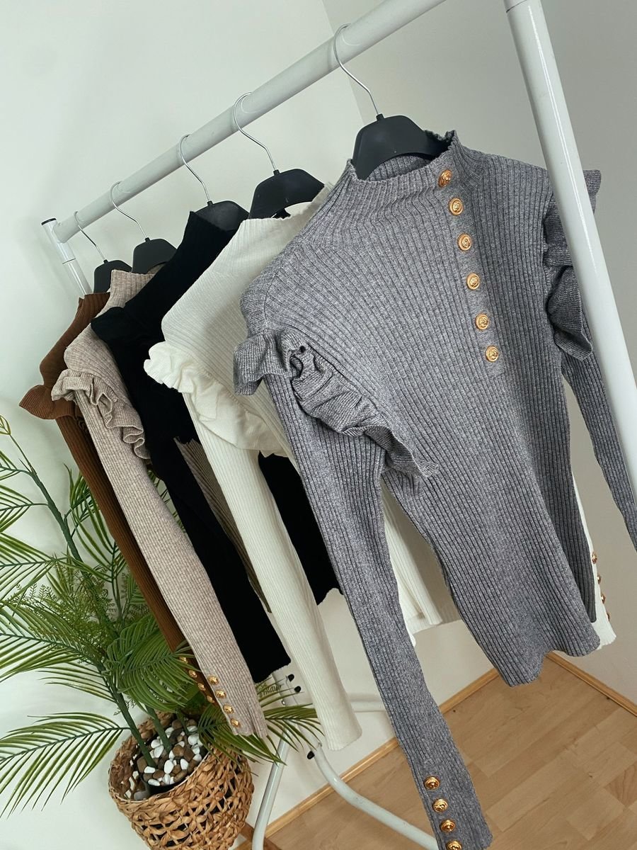 Gabbi Button Knitted Jumpers Thumbnail Gabbi Button Knitted Jumpers Thumbnail
