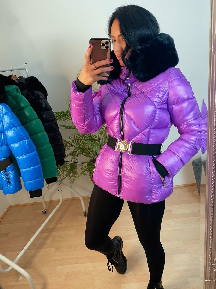 Moni Belted Padded Coat Thumbnail