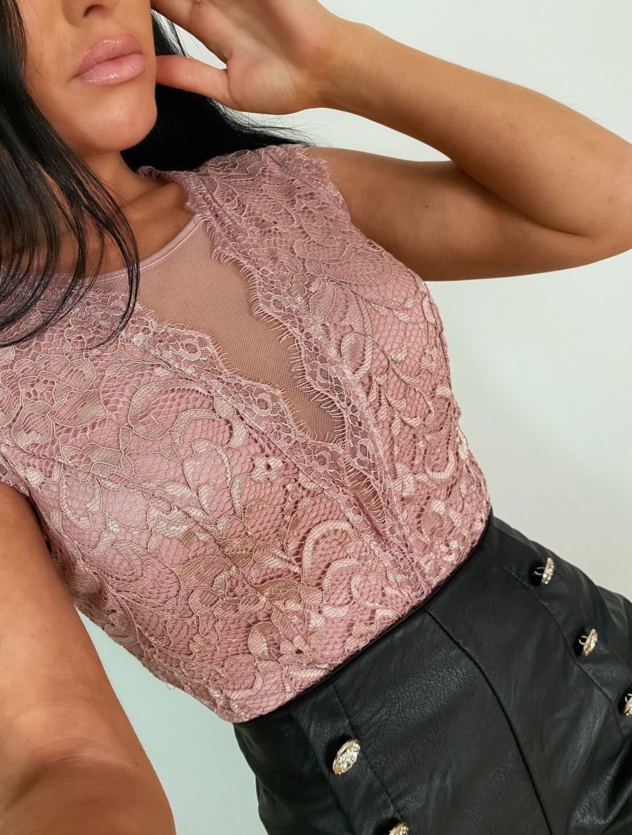 Ariella Lace Sleeveless Bodysuit Ariella Lace Sleeveless Bodysuit