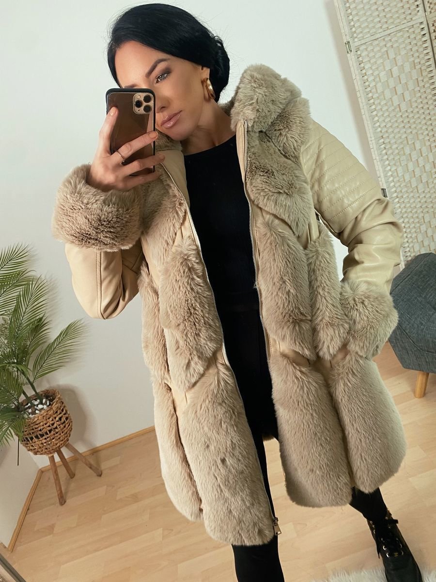 Tabitha PU Faux Fur Coat Tabitha PU Faux Fur Coat