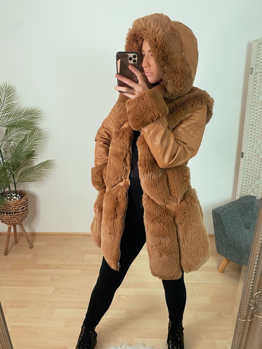 Tabitha PU Faux Fur Coat Tabitha PU Faux Fur Coat