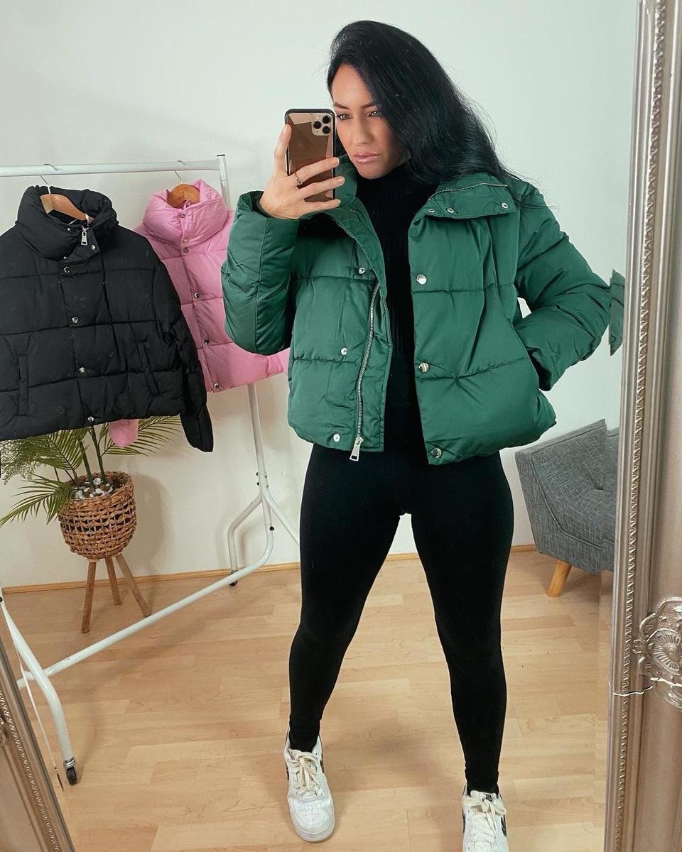 Beth Padded Jacket with Zip Detail Beth Padded Jacket with Zip Detail