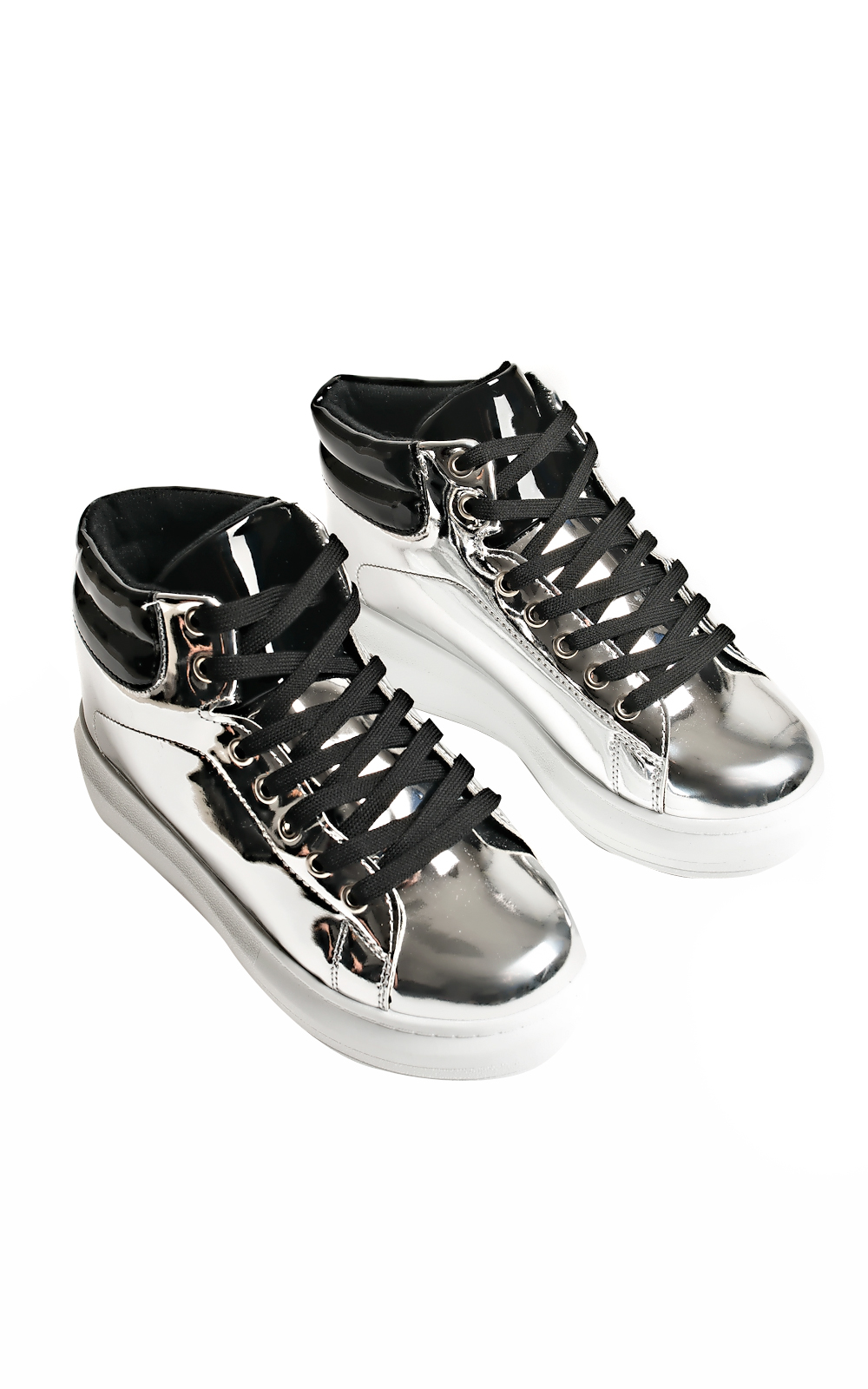 Esme Metallic Platform Trainers Thumbnail