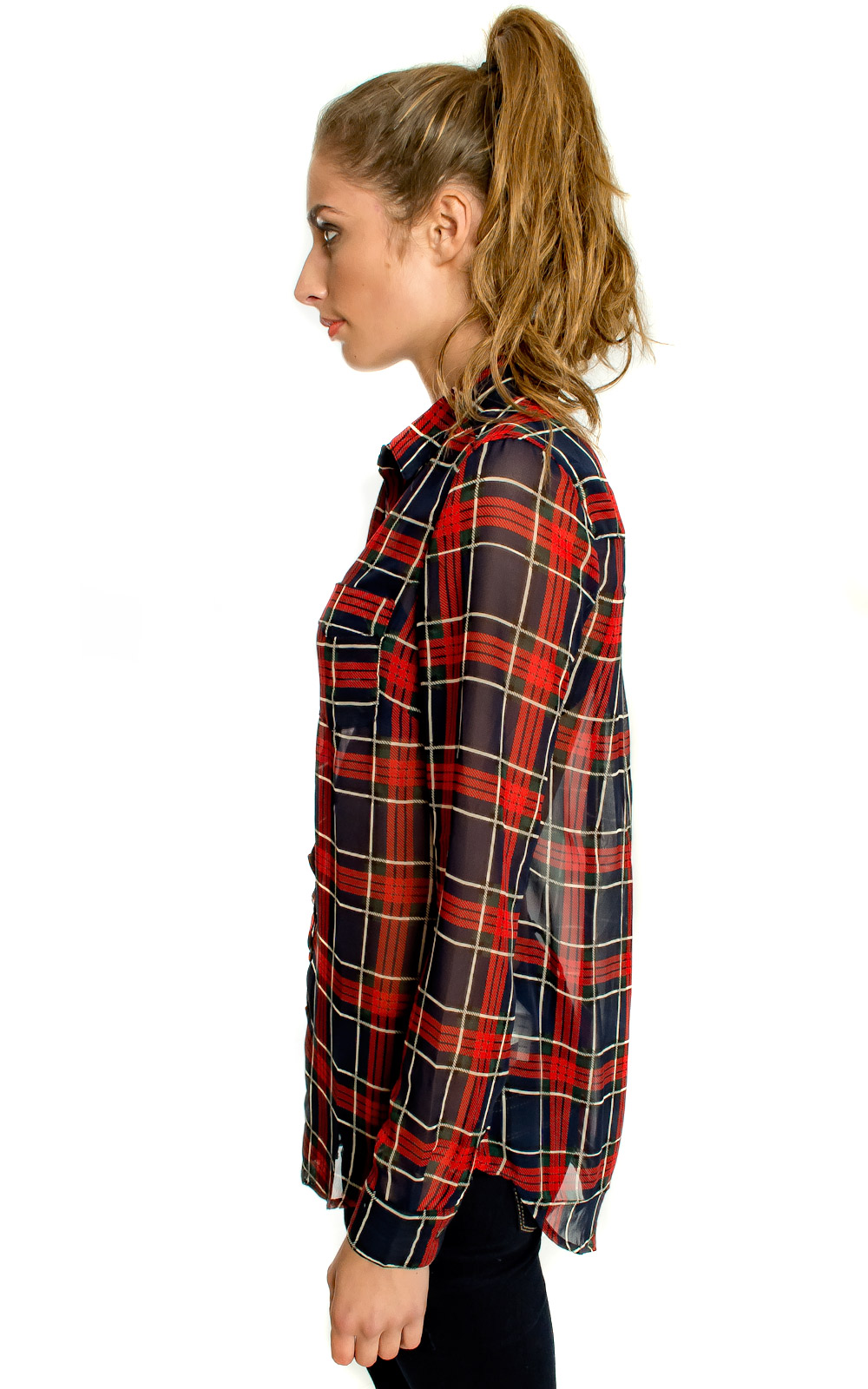 Clem Sheer Tartan Shirt Thumbnail