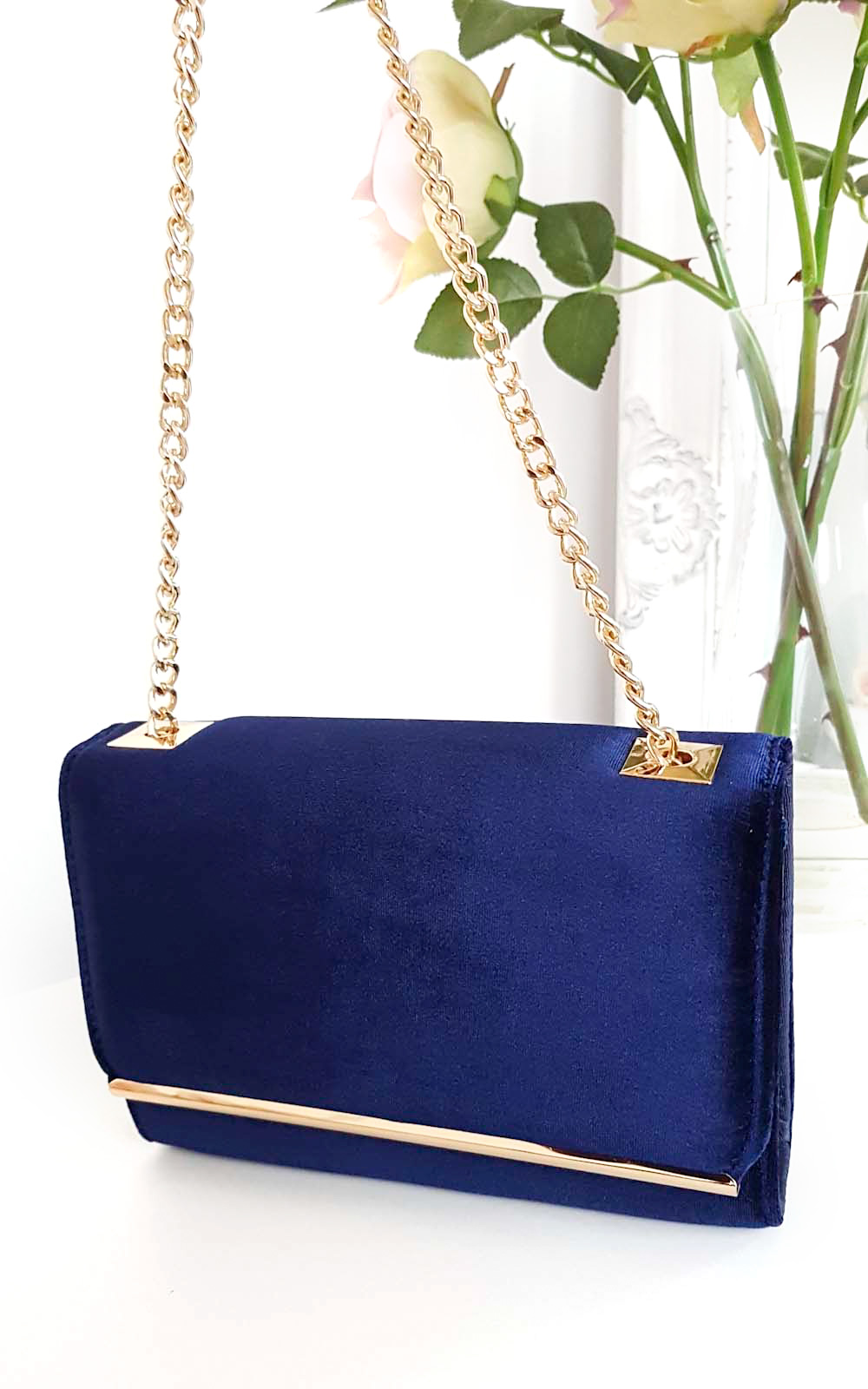 Millar Velvet Gold Chain Cross Body Bag Thumbnail Millar Velvet Gold Chain Cross Body Bag Thumbnail