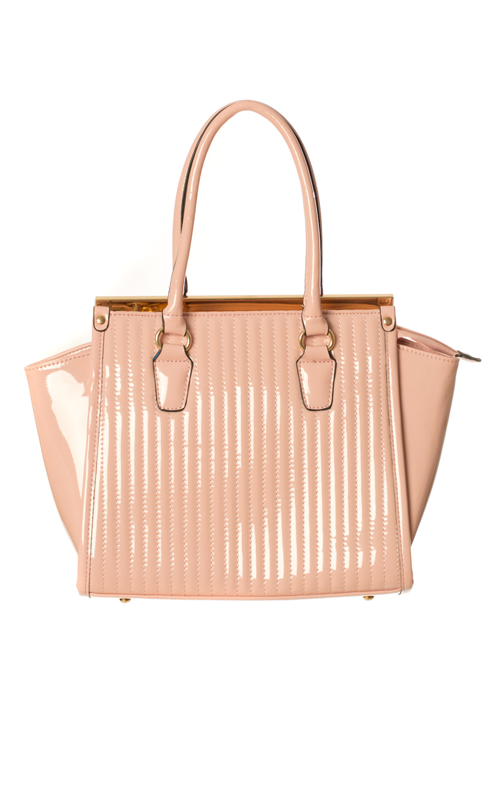 Lillie Pale Pink Patent Handbag