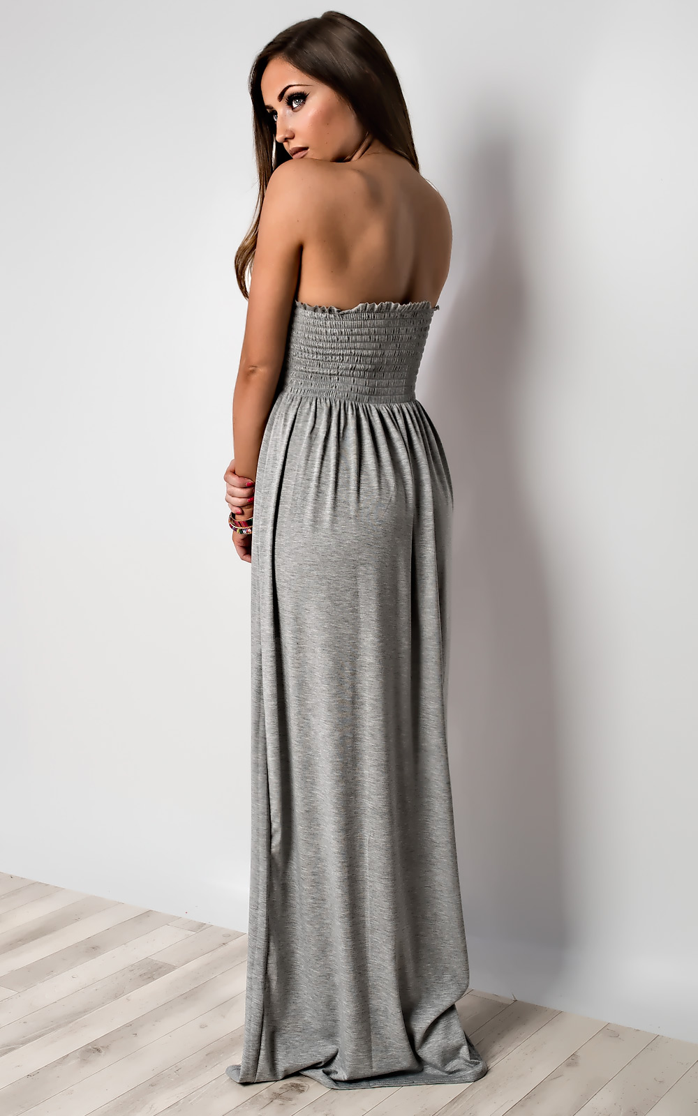 Sabrina Ruched Maxi Dress Thumbnail