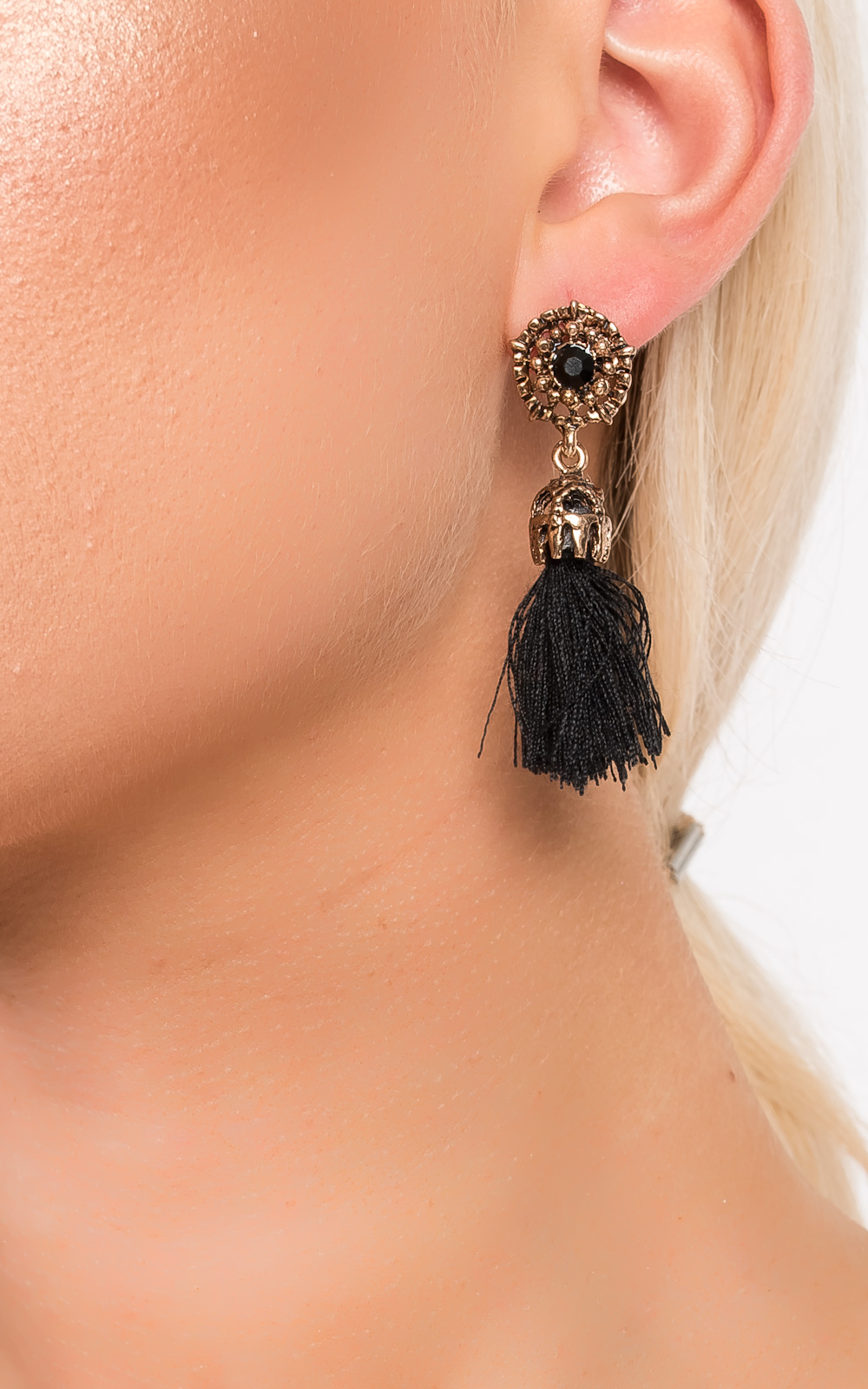 Valenciaga Tassel Jewel Earrings Thumbnail Valenciaga Tassel Jewel Earrings Thumbnail