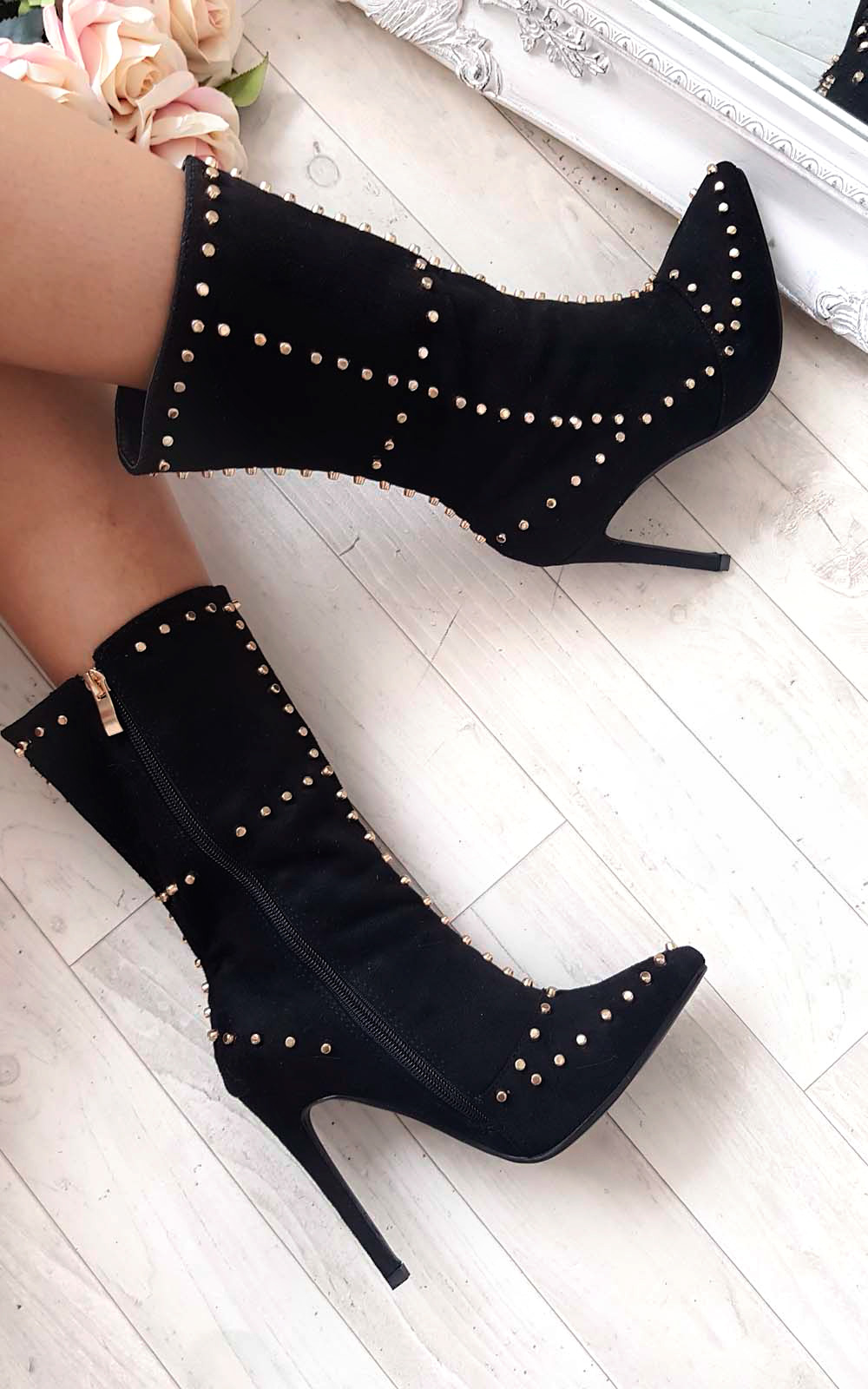 Saskia Studded Ankle Boots  Thumbnail