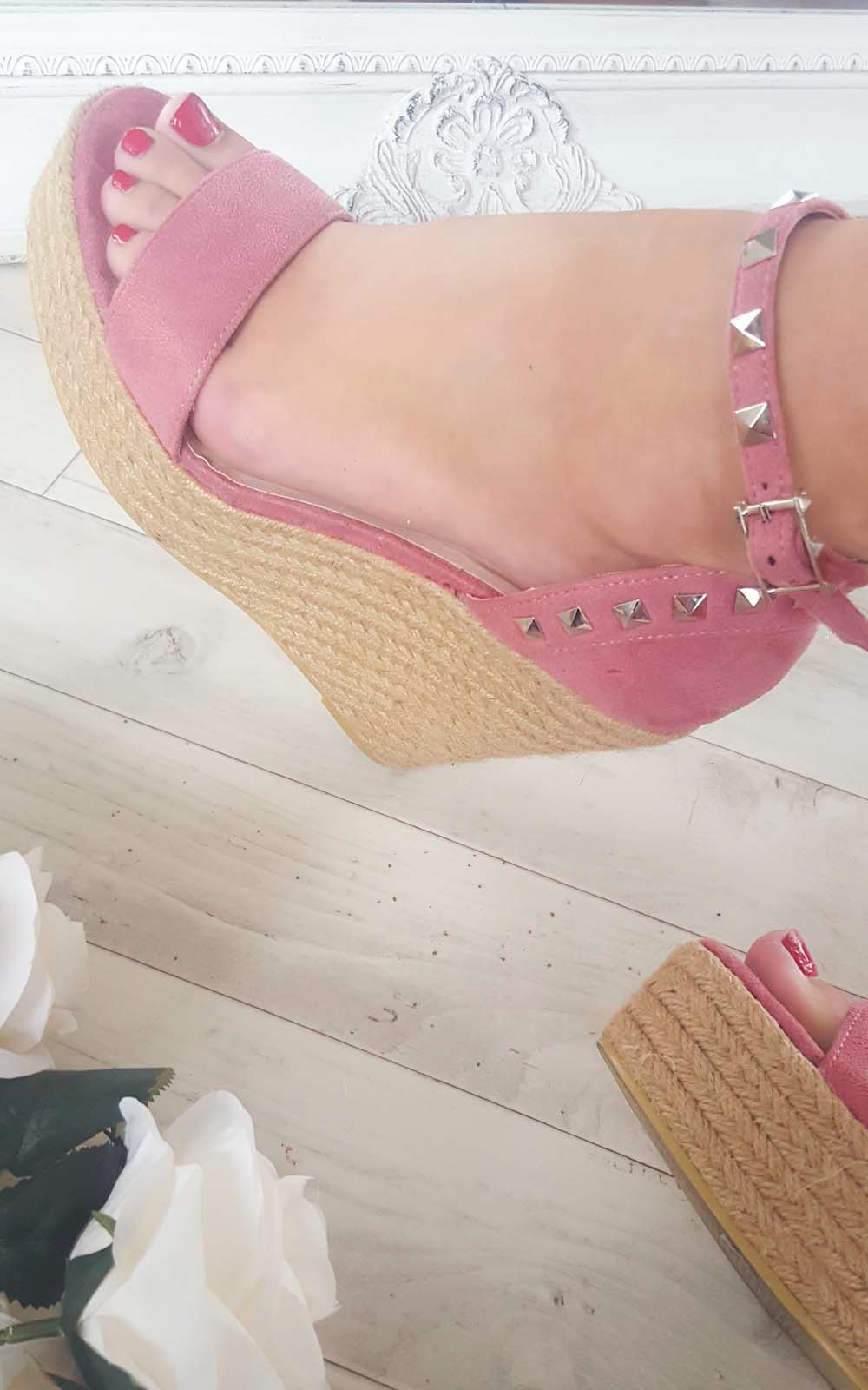 Jess Studdded Wedges Thumbnail Jess Studdded Wedges Thumbnail